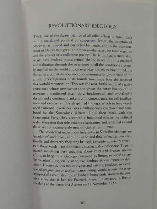 A Cavalier History of Surrealism - Raoul Vaneigem `J-F Dupuis`, Translated by Donald Nicholson-Smith
