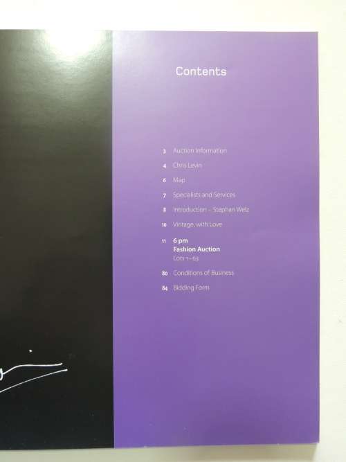 Vintage Couture: The Chris Levin Collection May 2013 - Public Auction Catalogue by Strauss  & Co
