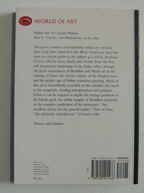 Indian Art - A Concise History  - Roy C Craven