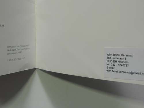 Wim Borst - Deingden/Verbindingen - Museum het Princesshof, Leeuwarden - INSCRIBED by Artist 1992/93