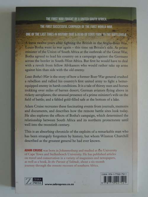 Louis Botha`s War - The Campaign In German South-West Africa, 1914-1915 - Adam Cruise