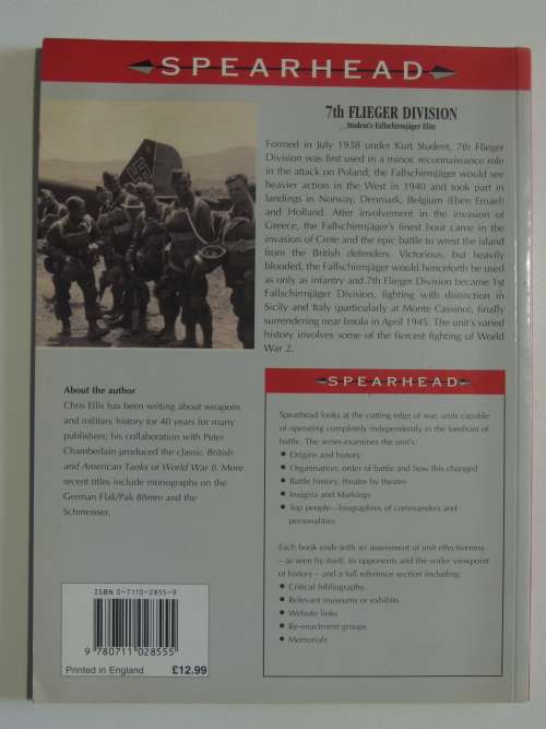 7Th Flieger Division - Student`s Fallschirmjager Elite - Chris Ellis