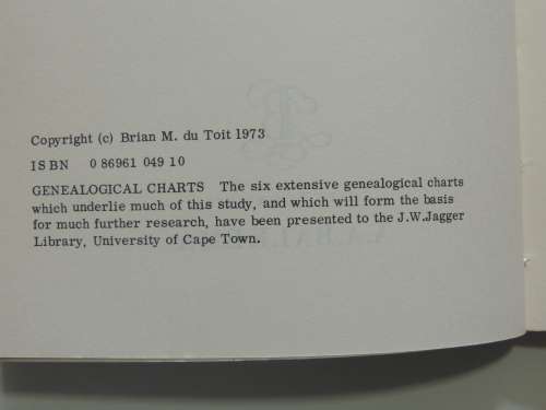 People of the Valley - Life in an Isolated Afrikaner Community in South Africa - Brian M  du Toit
