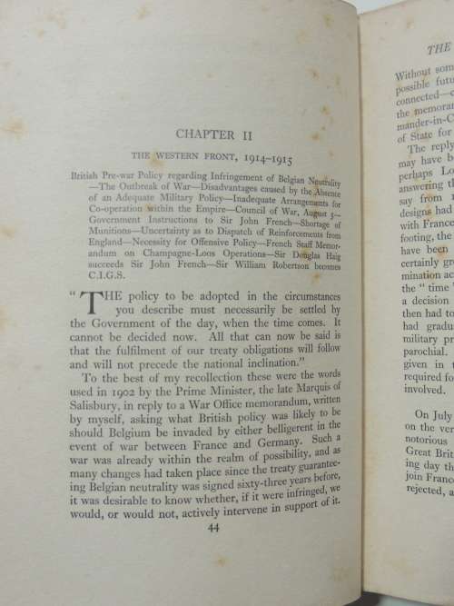 Soldiers and Statesmen 1914 - 1918 - Two Volumes - Field Marshall Sir William Robertson, Bart