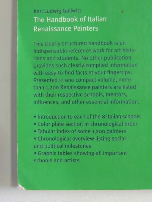 The Handbook of Italian Renaissance Painters - Karl Ludwig Gallwitz