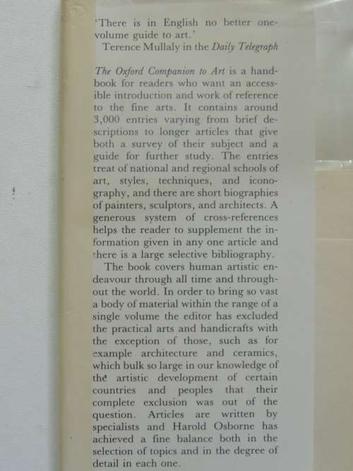 The Oxford Companion to ART - Ed. Harold Osborne