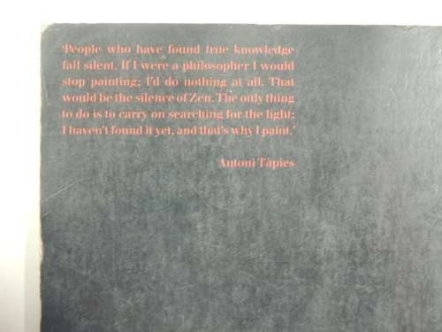 Conversations with Antoni Tapies- Barbara Catoir