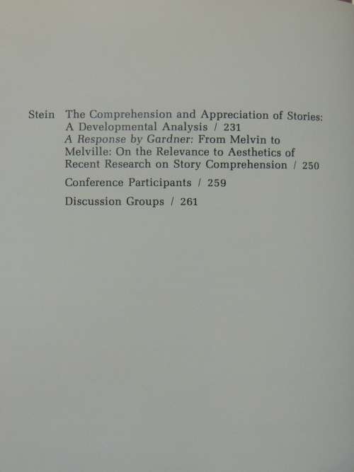 Arts & Aesthetics:An Agenda for Future, Arts,Cognition,Basic Skills, The Teaching Process- G Knieter
