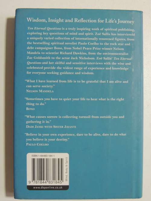 Ten Eternal Questions - Wisdom, Insight And Reflection For Life`s Journey - Zoe Sallis