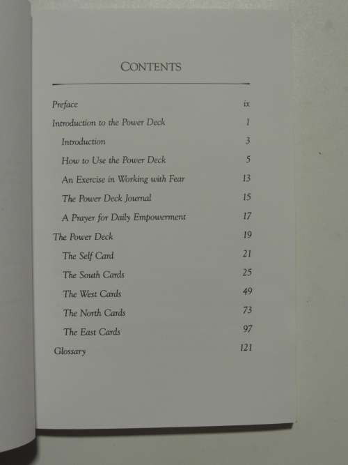 The Power Deck - The Cards Of Wisdom - Lynn V. Andrews  -  Book Only