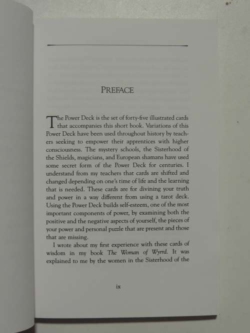 The Power Deck - The Cards Of Wisdom - Lynn V. Andrews  -  Book Only