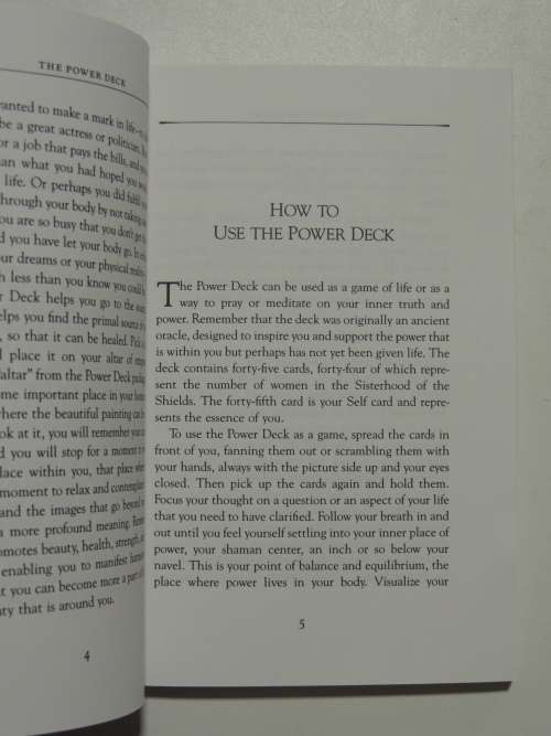The Power Deck - The Cards Of Wisdom - Lynn V. Andrews  -  Book Only