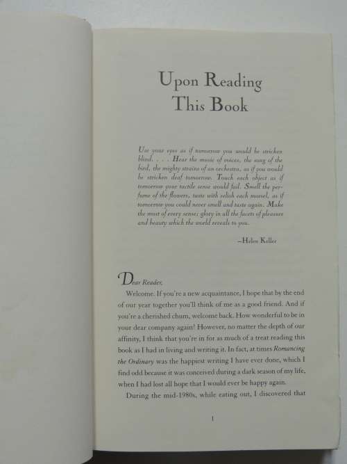 Romancing The Ordinary - A Year Of Simple Splendor - Sarah Ban Breathnach