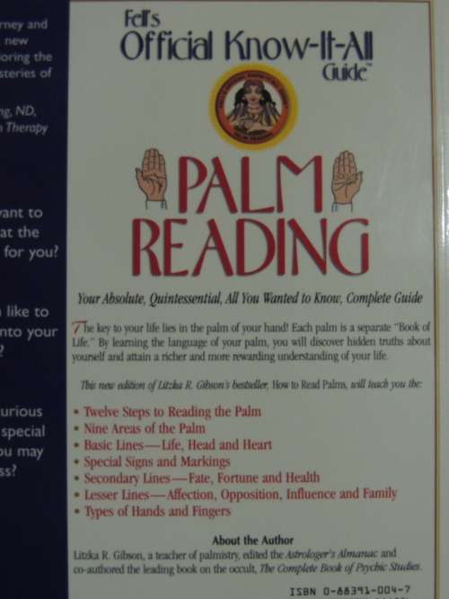 Palm Reading -Fell`s Official Know-It-All Guide - Your Absolute, Quintessential, ..- Litzka R Gibson