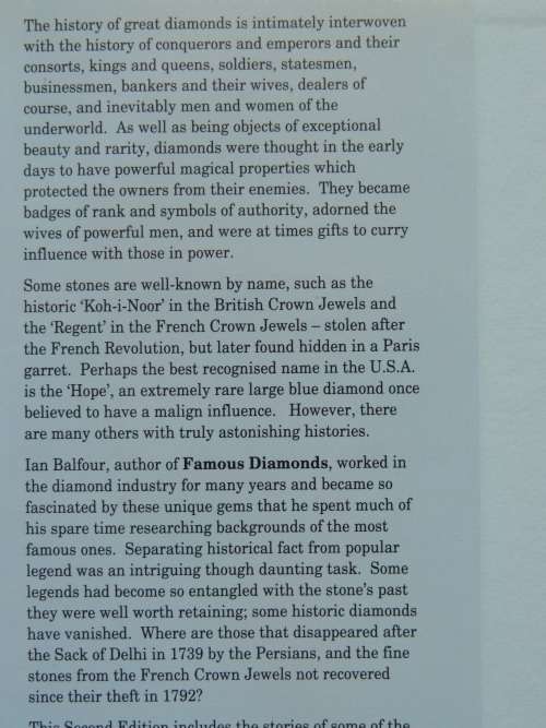 Famous Diamonds - 2nd Edition Revised - Ian Balfour