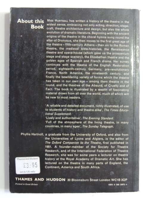 A Concise History of The Theatre- Phyllis Hartnol