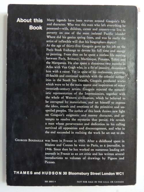 Gauguin - The World of Art Library - Artists - Georges Boudaille SC