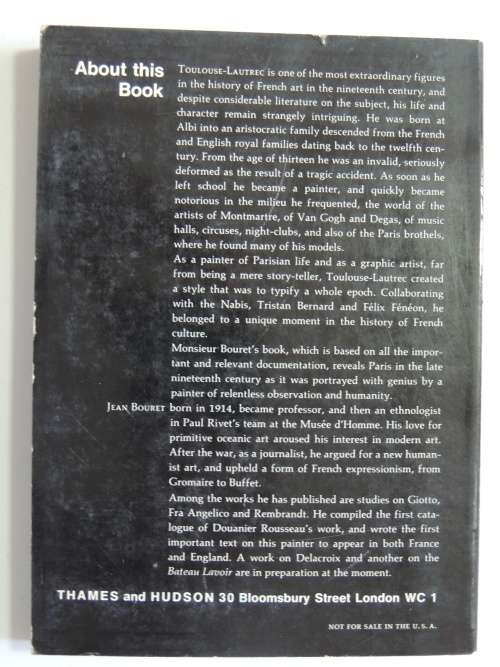 Toulouse-Lautrec - The World of Art Library - Artists - SC - Jean Bouret