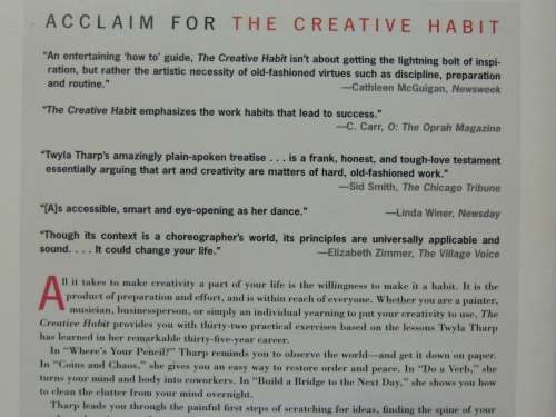 The Creative Habit - Learn It & Use It For Life - Twyla Tharp
