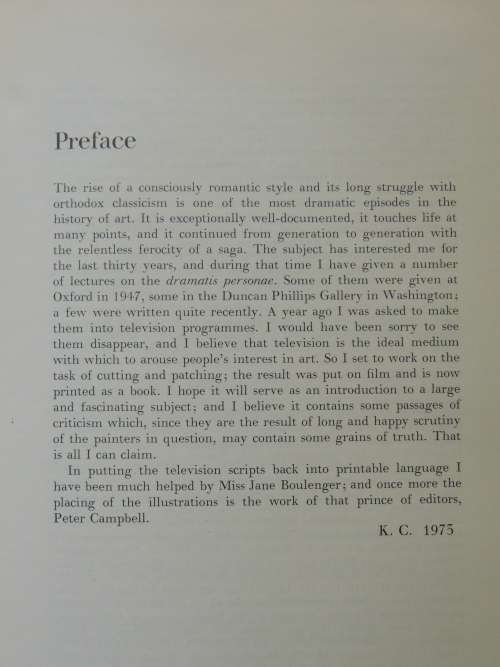 The Romantic Rebellion - Romantic versus Classic Art - Kenneth Clarke