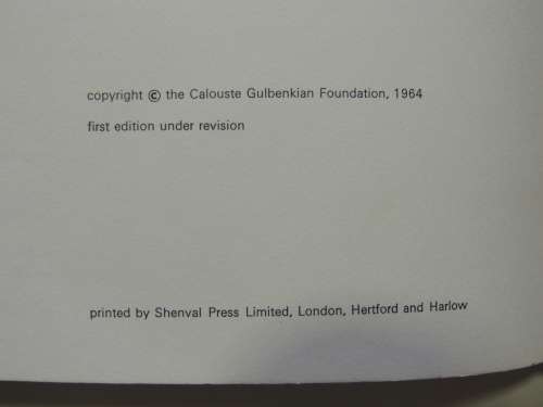 Painting & sculpture of a decade 54-64 -The Calouste Gulbenkian Foundation 1964