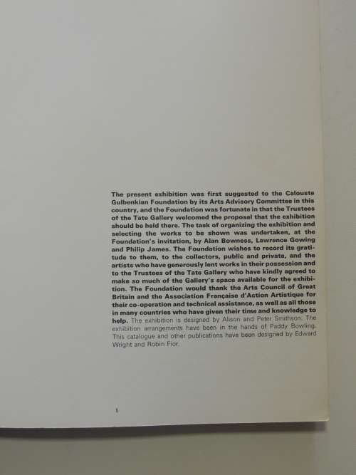 Painting & sculpture of a decade 54-64 -The Calouste Gulbenkian Foundation 1964