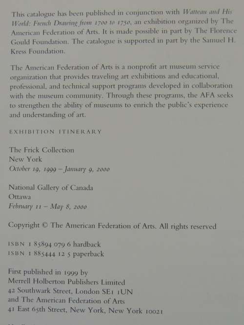 Watteau and his World - French Drawings from 1700 - 1750 - Alan Wintermute