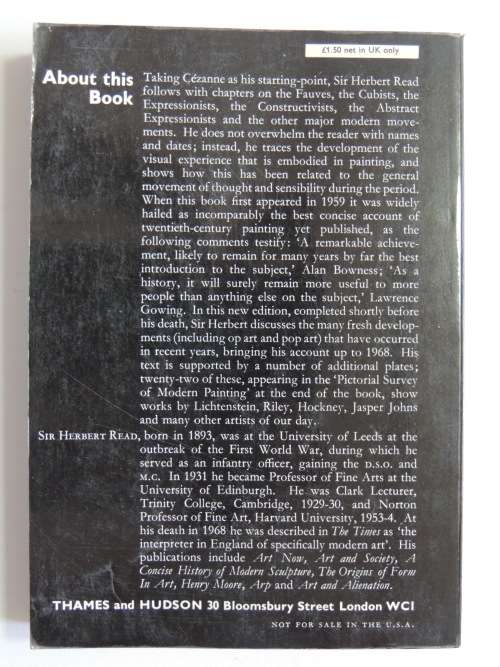 A Concise History of Modern Painting Revised Edition  - The World of Art Library - T&H -Herbert Read