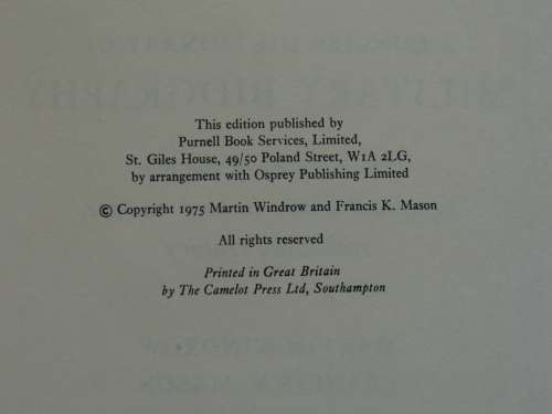 A Concise Dictionary Of Military Biography - Martin Windrow & Francis K. Mason