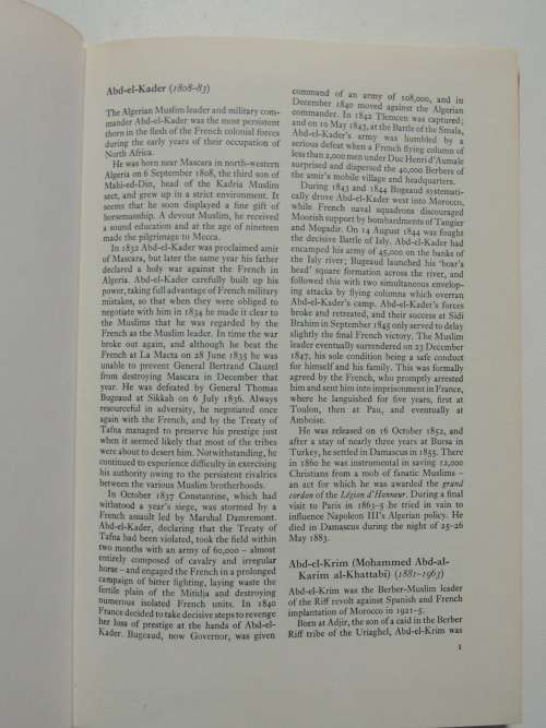A Concise Dictionary Of Military Biography - Martin Windrow & Francis K. Mason