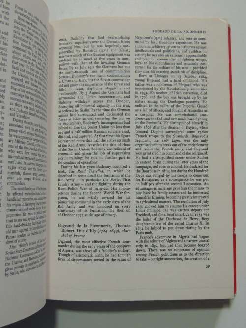 A Concise Dictionary Of Military Biography - Martin Windrow & Francis K. Mason