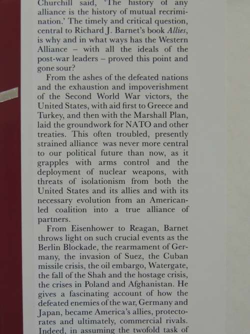 Allies - America, Europe And Japan Since The War - Richard J. Barnet