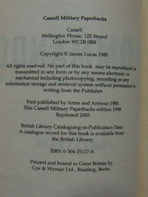 Kommando - German Special Forces World War Two - James Lucas