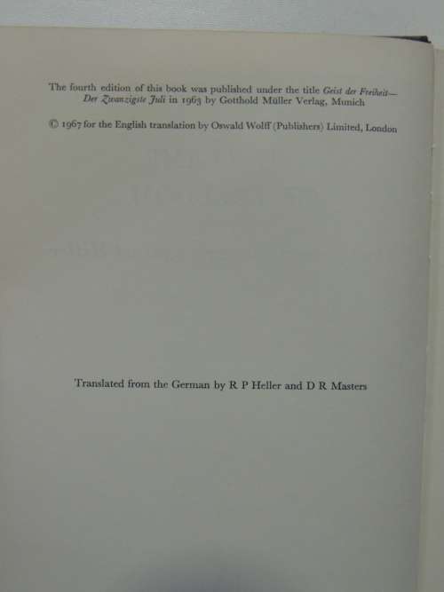 The Flame Of Freedom - The German Struggle Against Hitler - Eberhard Zeller