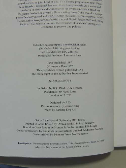 The Nazis - A Warning From HistoryLaurence Rees