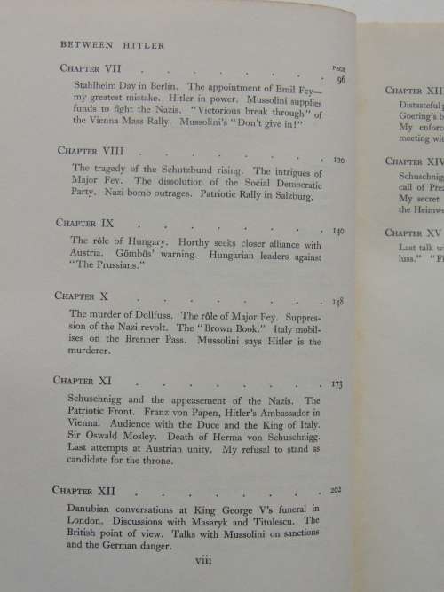 Between Hitler And Mussolini - Memoirs Of Ernst Rudiger - Ernst Rudiger Prince Starhember