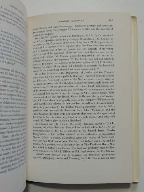 The Crime & Punishment Of IG Farben, Birth, Growth &Corruption Of Giant Corporation - Joseph Borkin