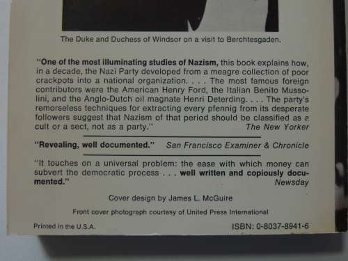Who Financed Hitler, The Secret Funding Of Hitler`s Rise To Power 1919-33 -James Pool & Suzanne Pool
