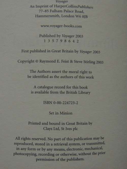Jimmy the Hand - Legends of the RiftwarRaymond E Feist, Steve Sterling