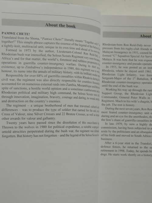 Pamwe Chete - The Legend of the Selous Scouts - Lieutenant-Colonel RF Reid-Daly CLM, DMM, MBE