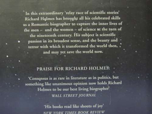 The Age of Wonder, How theRomantic Generation Discovered theBeauty &Terror ofScience -Richard Holmes