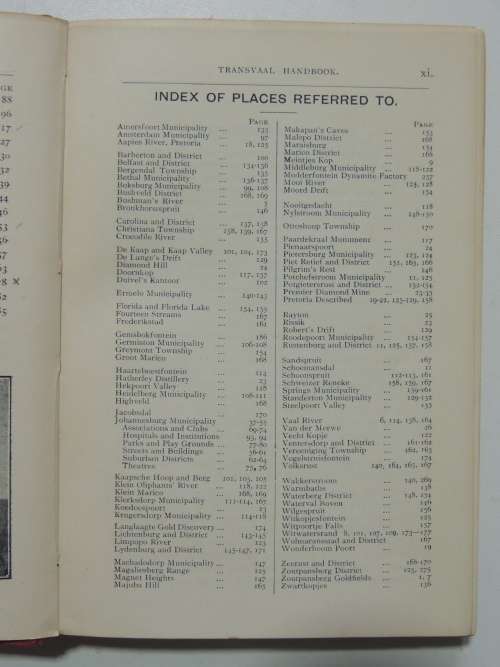 A Guide to the Transvaal - 1905 - HT Montague Bell, Rev C Arthur Lane