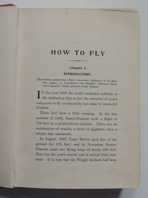 How to Fly, Or Conquest of the Air, Story of Man`s Endeavors to Fly &.. -Richard Ferris 1910 1st Ed.