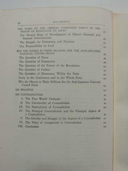 The Selected Works of Mao Tse-Tung - Volumes 1 to 4 of 5 Volume Set, 5th printing 1977