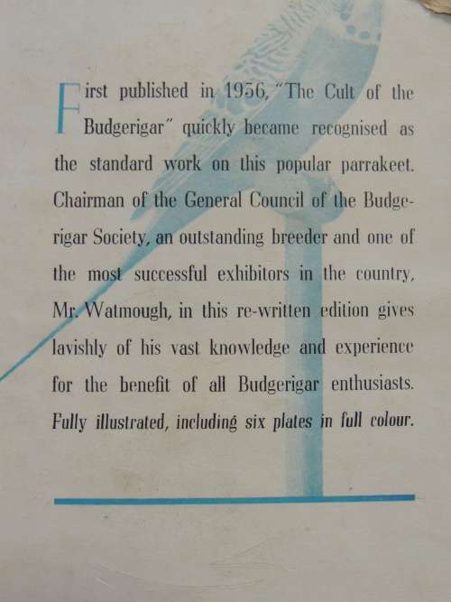 The Cult of the Budgerigar - W Watmough