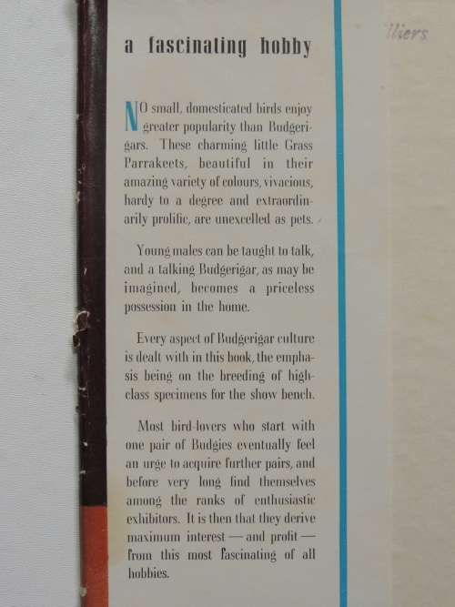 The Cult of the Budgerigar - W Watmough