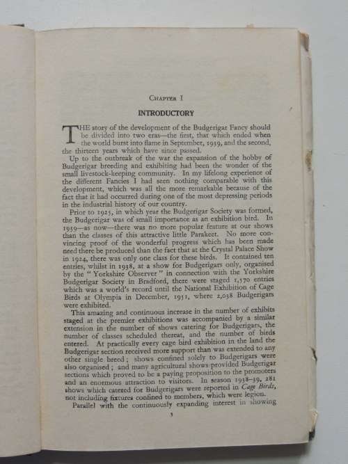 The Cult of the Budgerigar - W Watmough