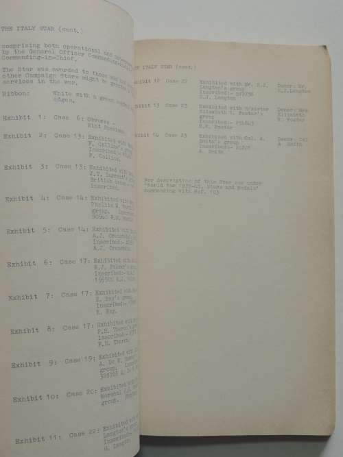 South African National War Museum - Medal Catalogue, 1959Catalogue of Military Orders, Decorations