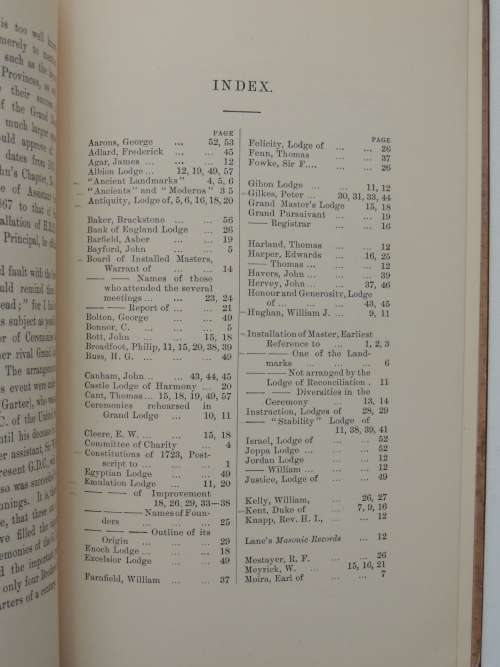 Notes On The Ceremony Of Installation - Henry Sadler 1889