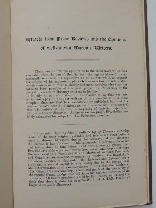 Notes On The Ceremony Of Installation - Henry Sadler 1889
